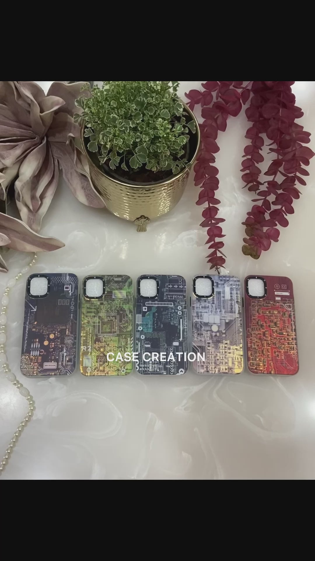 Techno Art AI Future Electric Circuit Retro IMD Chip Digital Mother Board Holographic Cover